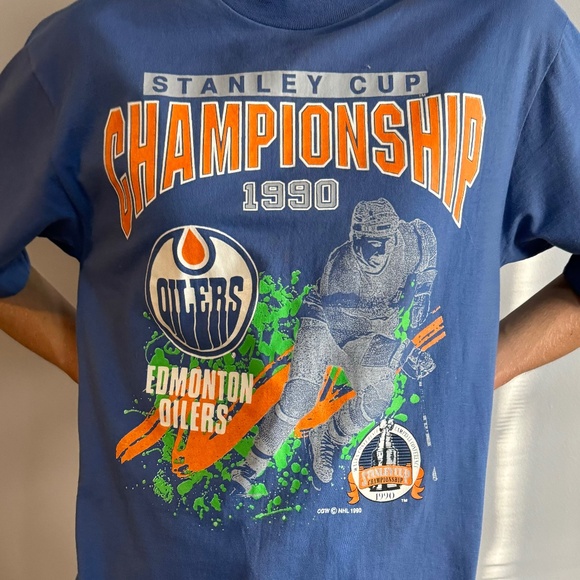 Vintage Edmonton Oilers 1990 Stanley Cup Champions - Picture 3 of 7
